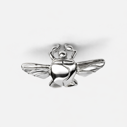 Sacred Scarab Amulet - Silver