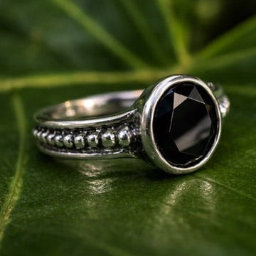The Boss Ring - Onyx - Silver