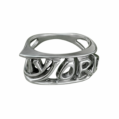 Custom Signature Name Ring