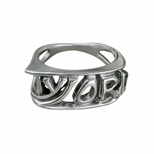 Custom Signature Name Ring